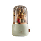 Makeup Brush Holder with a Clear Dome Lid | StorageOZ