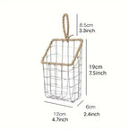 Nordic Wire Storage Basket in Two Sizes Set | StorageOZ