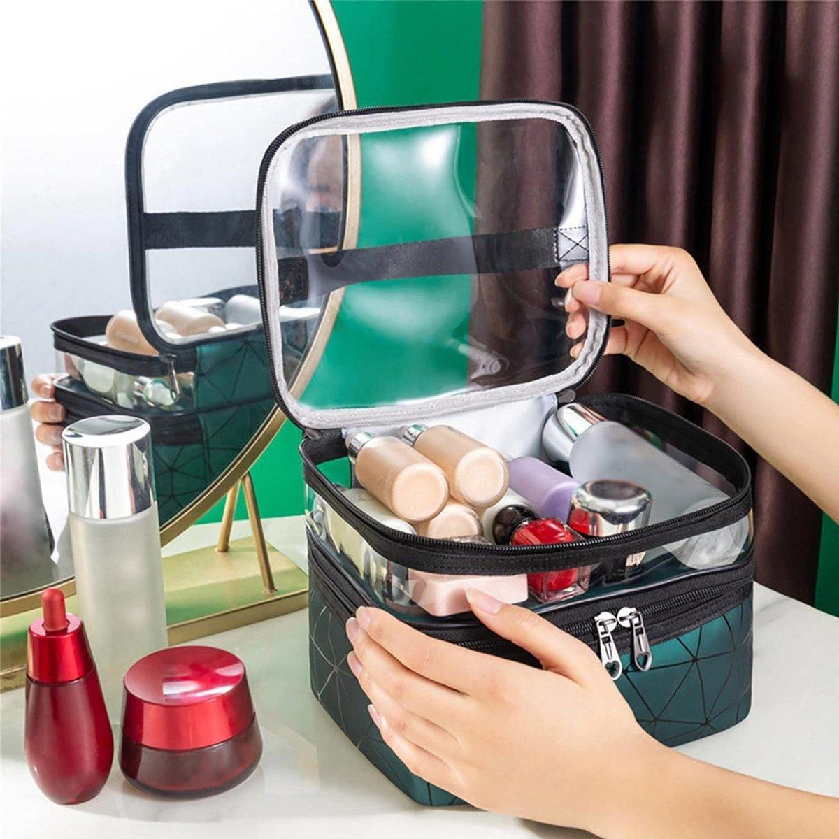 Double Layer Travel Makeup Bag Six Colours | StorageOZ
