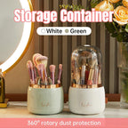Makeup Brush Holder with a Clear Dome Lid | StorageOZ