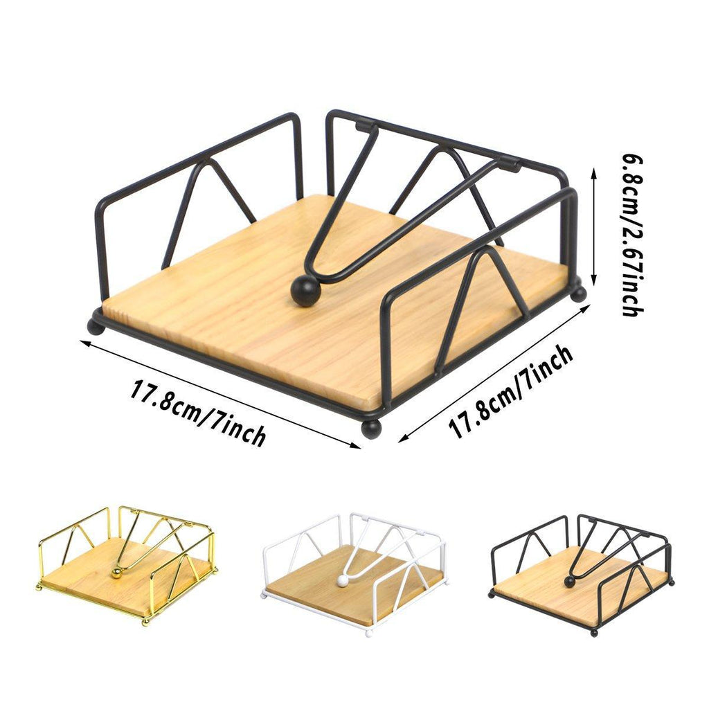 Iron Wood Napkin Holder in Three Colours | StorageOZ