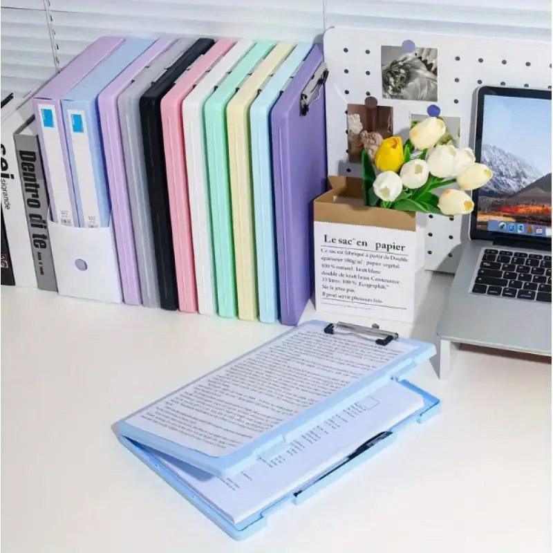 4 Pcs A4 Clipboard Folders in Three Colours | StorageOZ