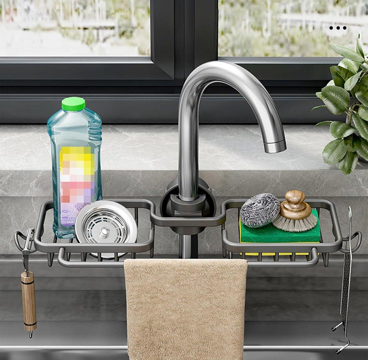 Aluminium Faucet Shelf Three Colours Set | StorageOZ
