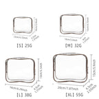 4 Pcs PVC Cosmetic Storage Bags Nine Colours | StorageOZ