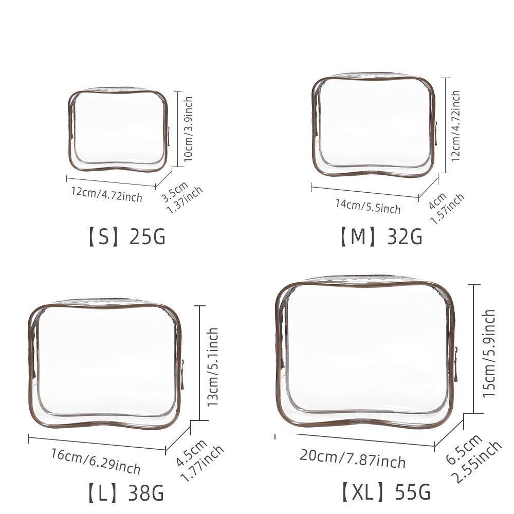 4 Pcs PVC Cosmetic Storage Bags Nine Colours | StorageOZ