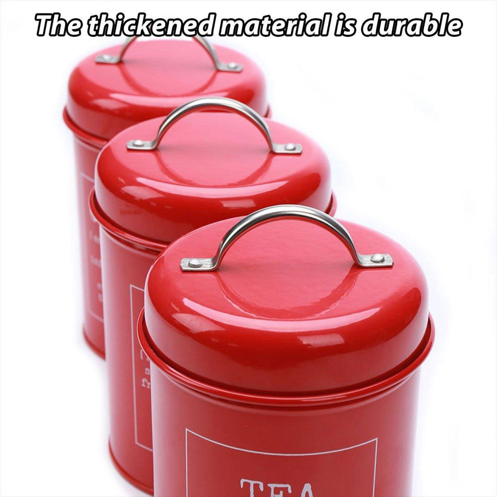 3 Pcs Sealed Kitchen Canister Jar Set Organiser | StorageOZ