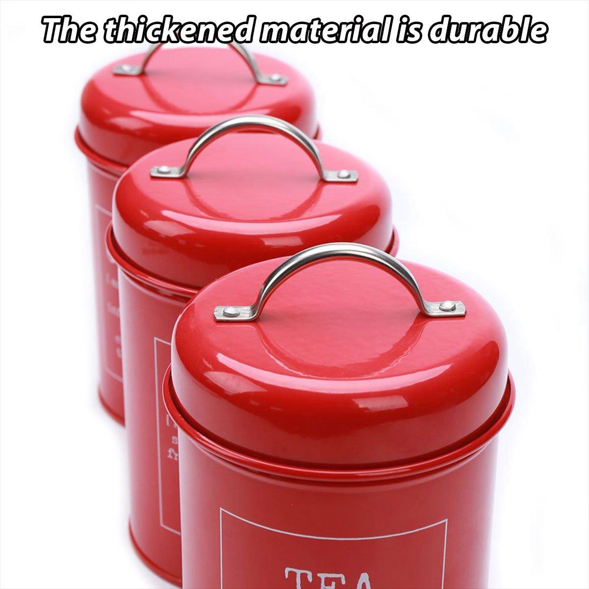 3 Pcs Sealed Kitchen Canister Jar Set Organiser | StorageOZ