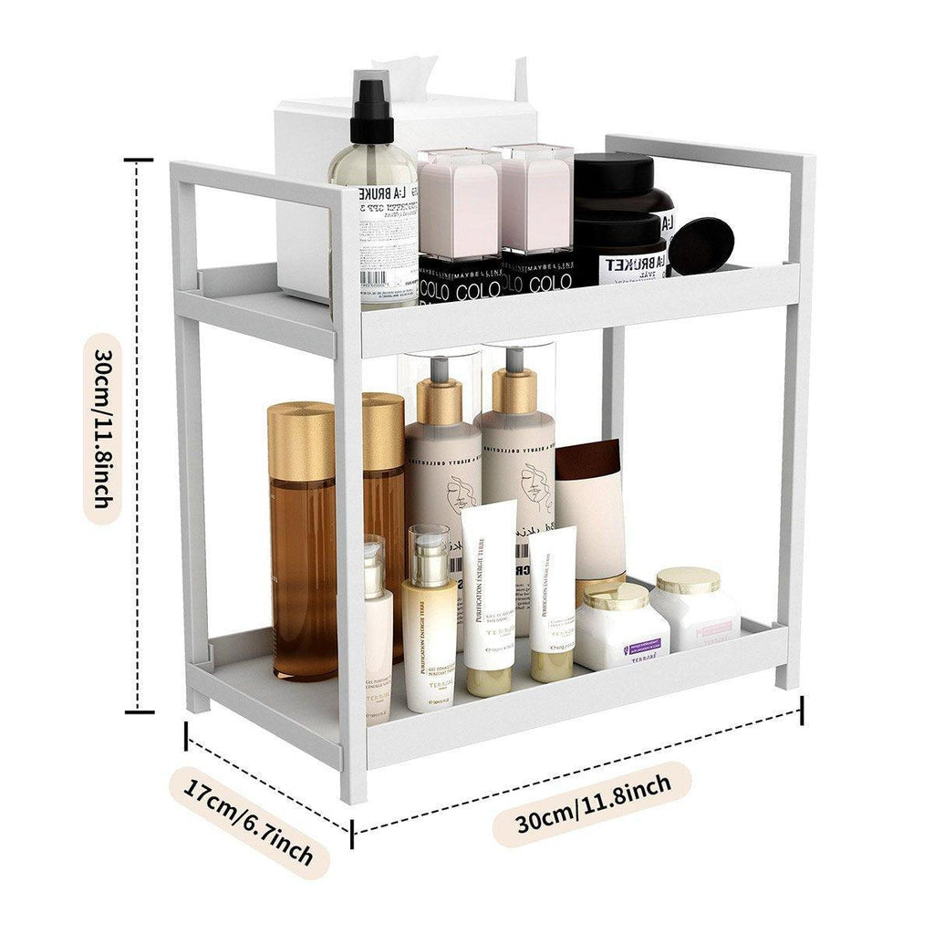 Two Tier Skincare Storage Rack Two Colours | StorageOZ