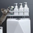 Stainless Bathroom Wall Storage Rack Two Colours | StorageOZ