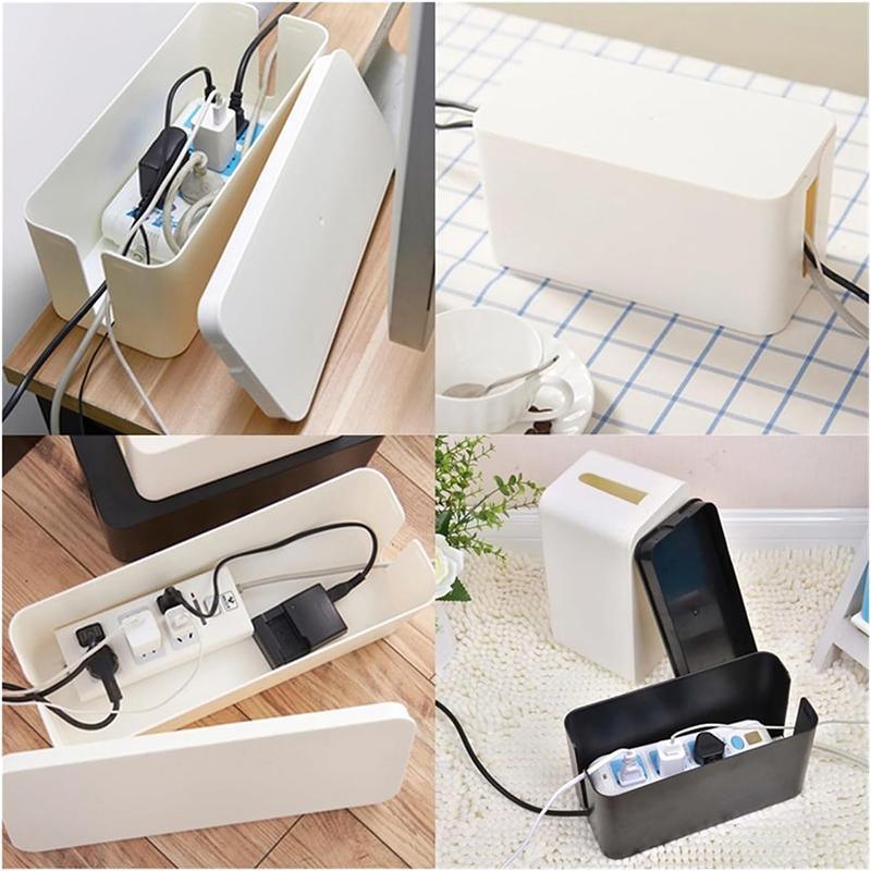 Cable Management Box with Lid in Two Sizes | StorageOZ
