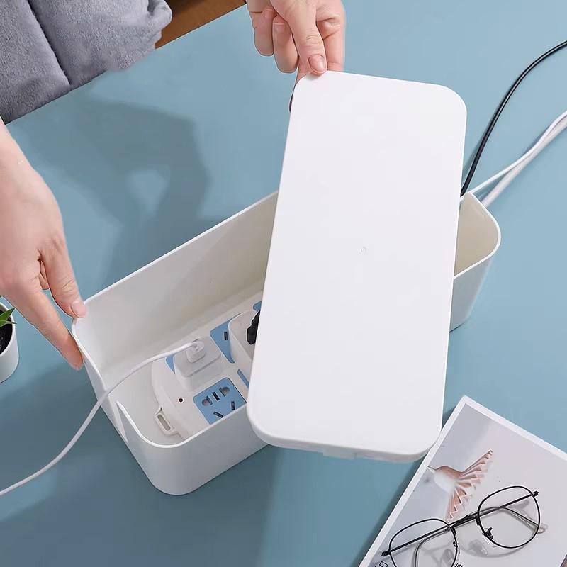 Cable Management Box with Lid in Two Sizes | StorageOZ