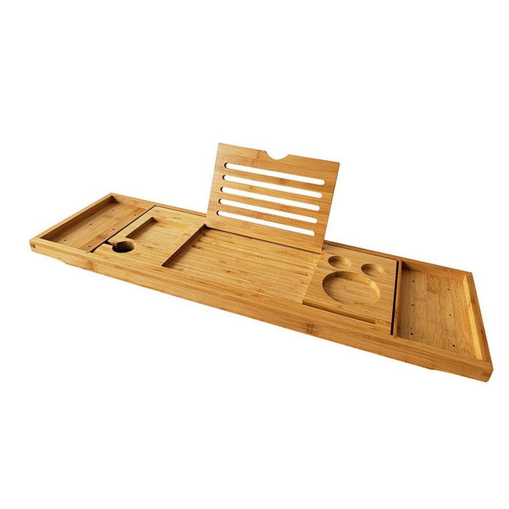 Bamboo Bathtub Tray Shelf for Bath Essentials | StorageOZ
