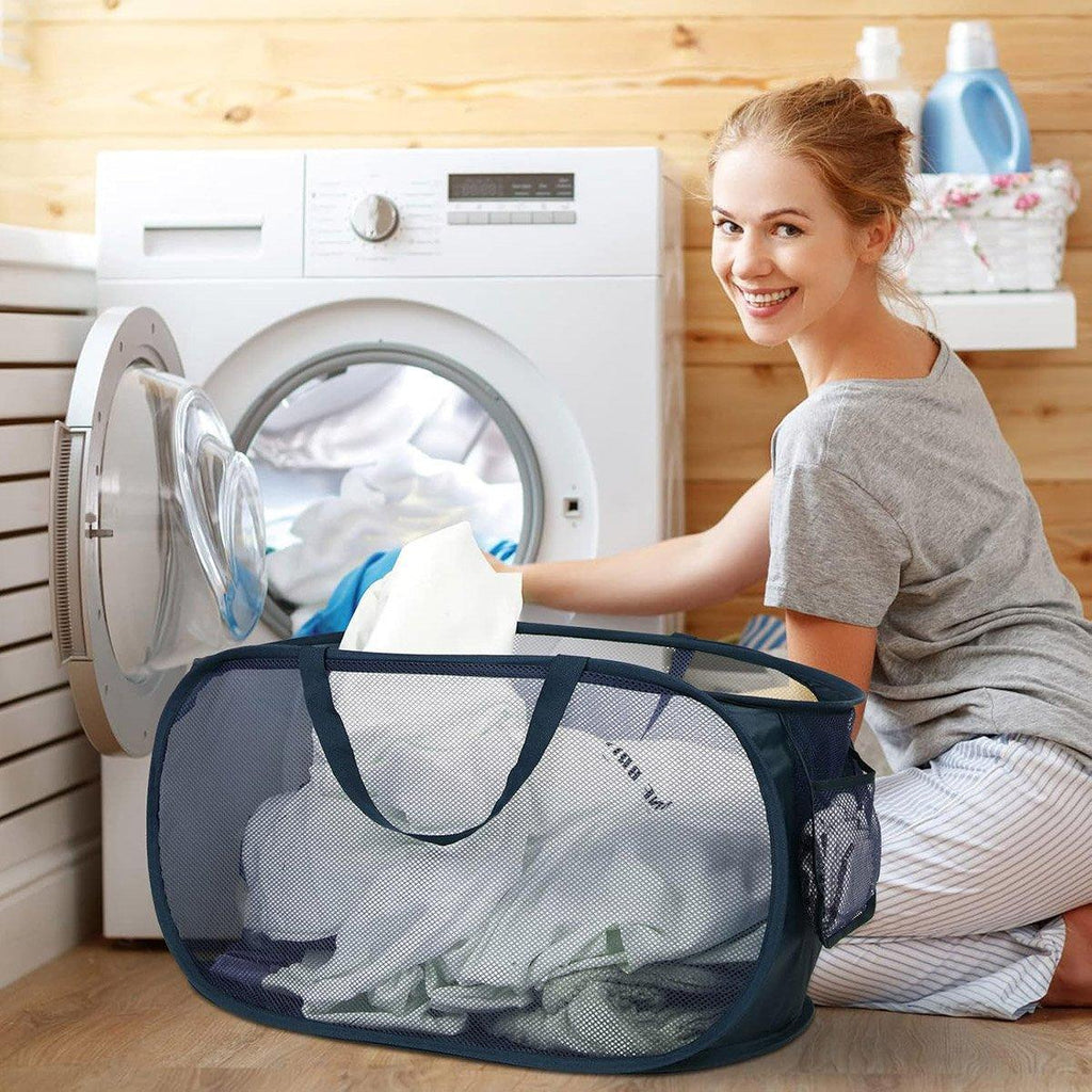 Foldable Mesh Laundry Basket in Six Colours | StorageOZ