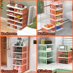 Vertical Shoe Rack 7 or 8 Tiers Three Colours | StorageOZ