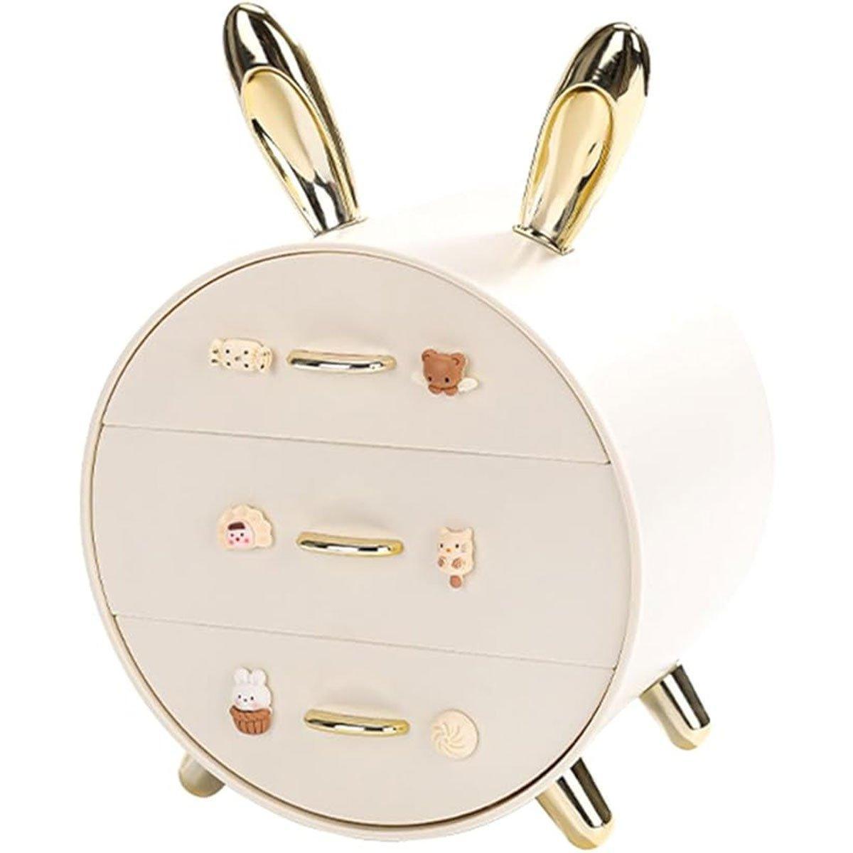 Round Multi Drawer Storage Box Two Colours | StorageOZ