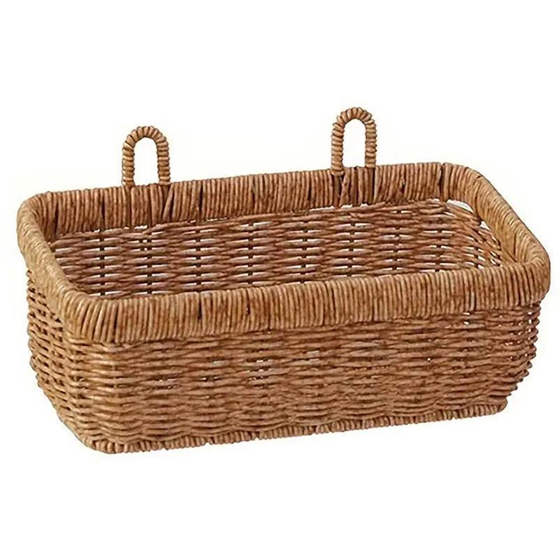Wall Hanging Rattan Fruit Basket Two Sizes | StorageOZ