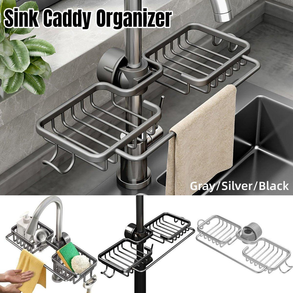 Aluminium Faucet Shelf Three Colours Set | StorageOZ