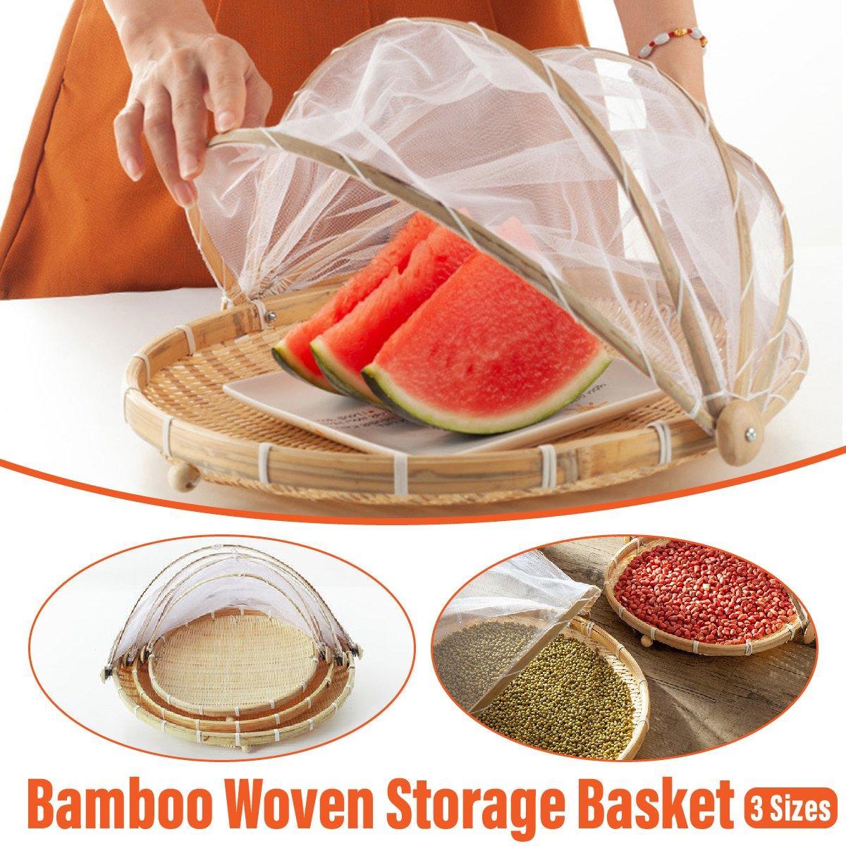 Bamboo Mesh Storage Basket in Three Sizes | StorageOZ