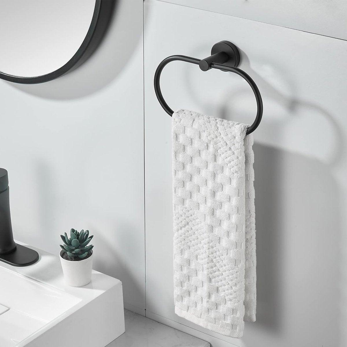 Towel Rings Two Colours Bath Organiser Set | StorageOZ
