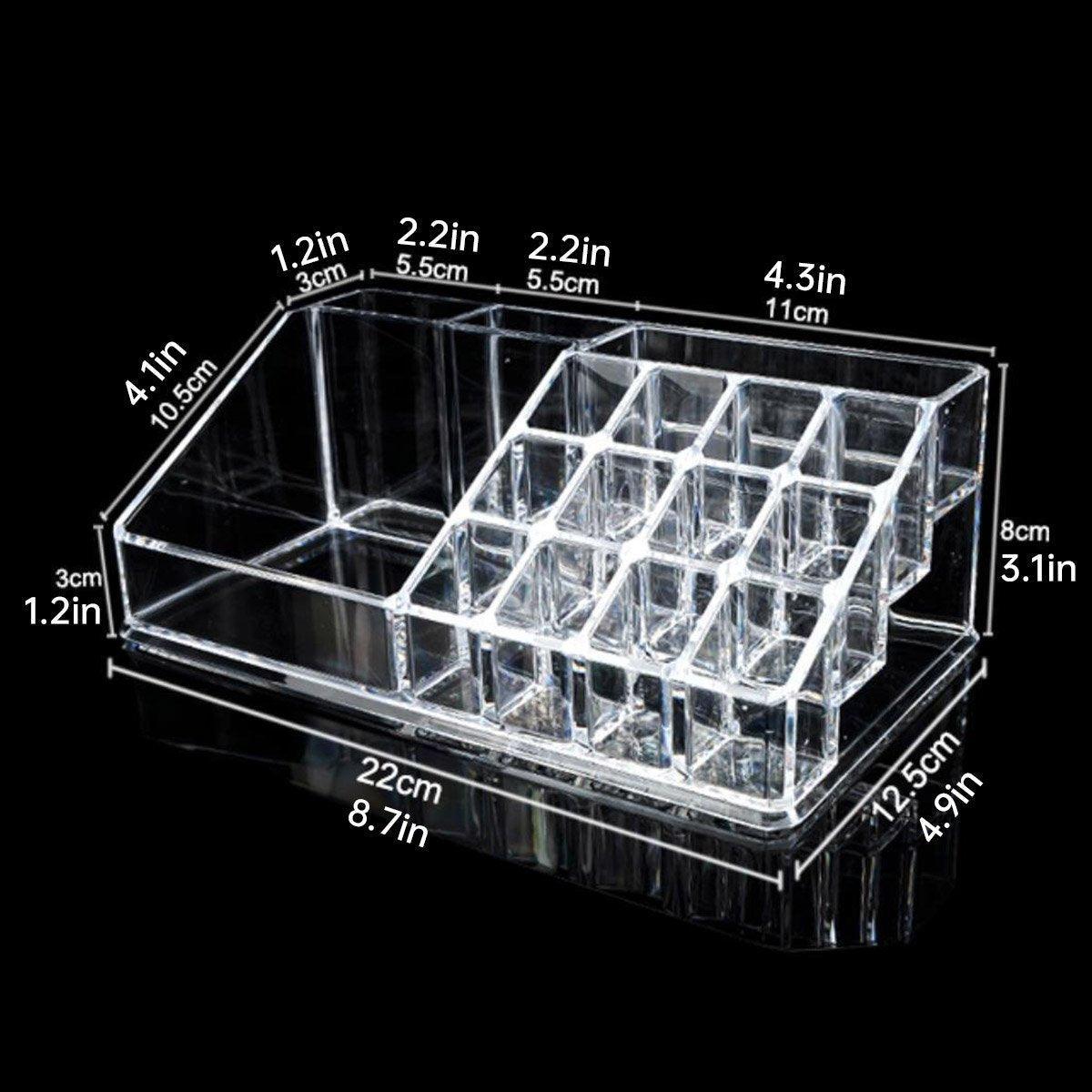 Clear Multi Grid Desktop Storage Box Organiser | StorageOZ