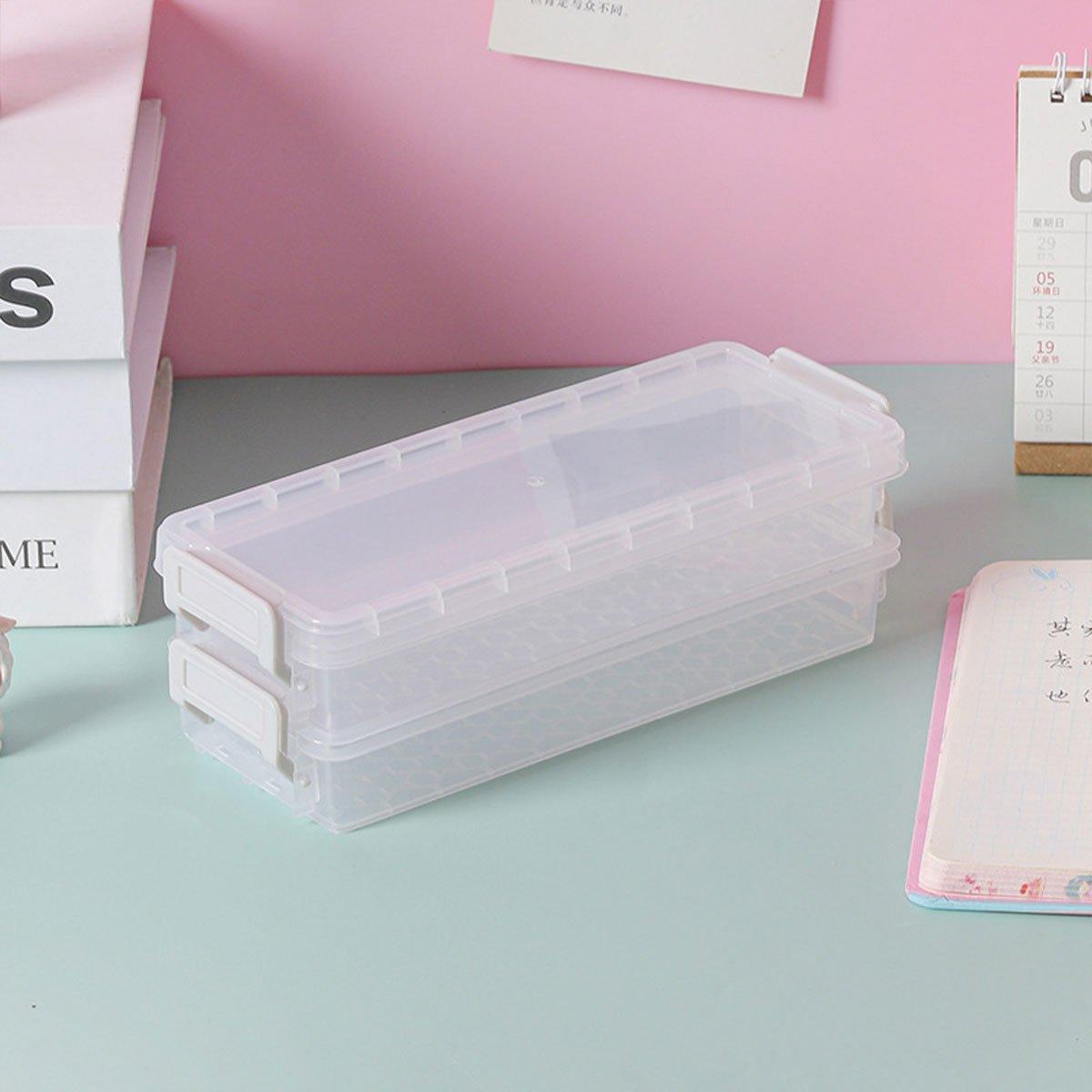 3 Pcs Clear Desktop Storage Boxes Six Colours | StorageOZ