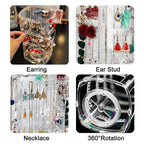 Rotating Acrylic Earring Jewellery Display Rack | StorageOZ