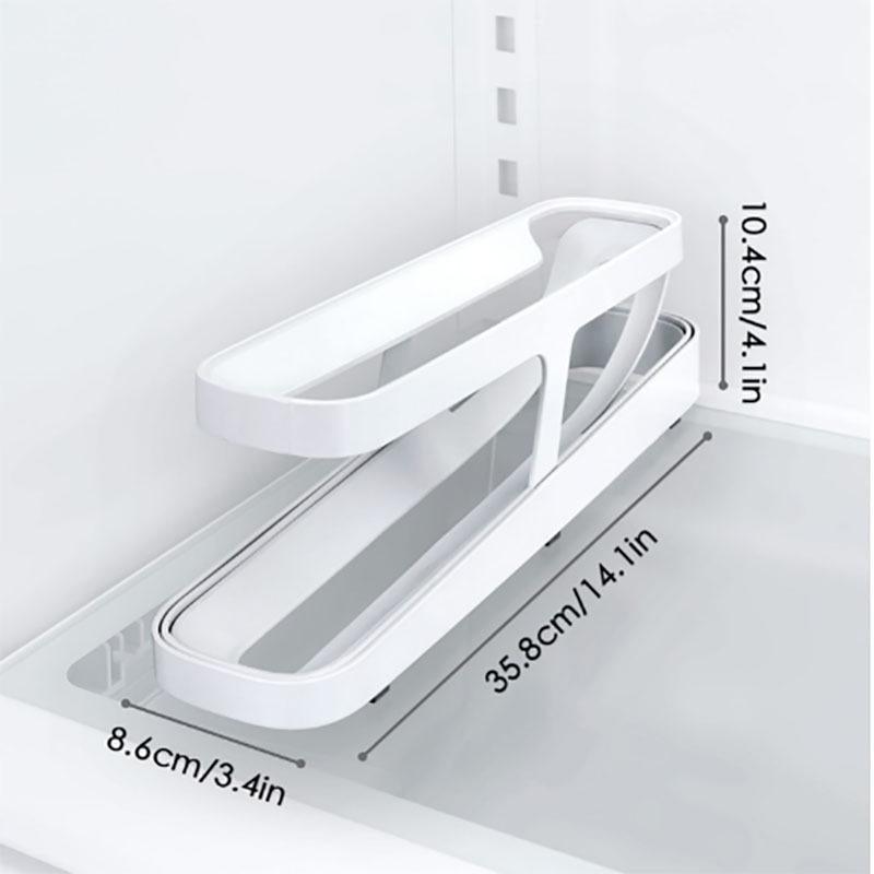 2 Tier Rolling Fridge Egg Dispenser Rack | StorageOZ