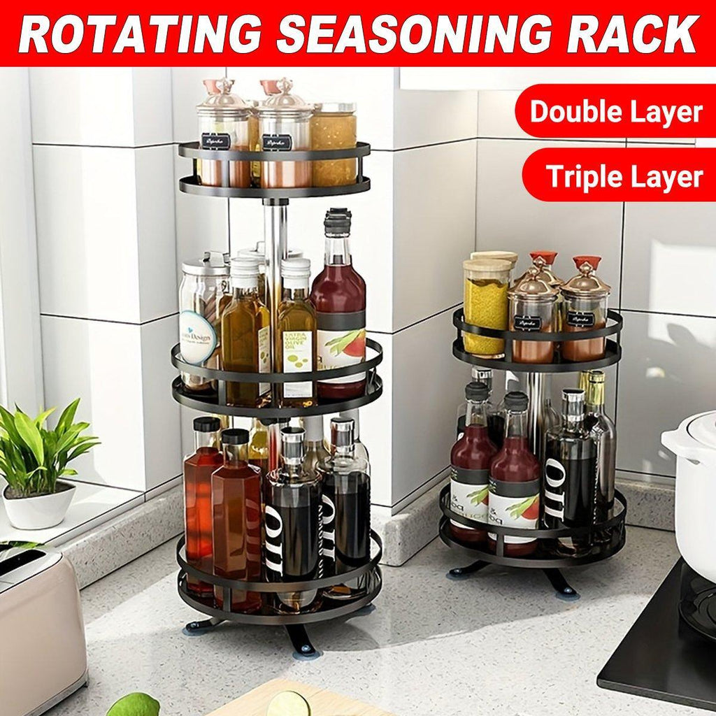 Rotating Countertop Spice Rack Two or Three Tier | StorageOZ