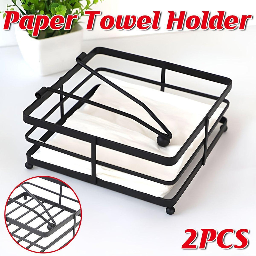 Black Paper Holder Kitchen Storage Organiser | StorageOZ