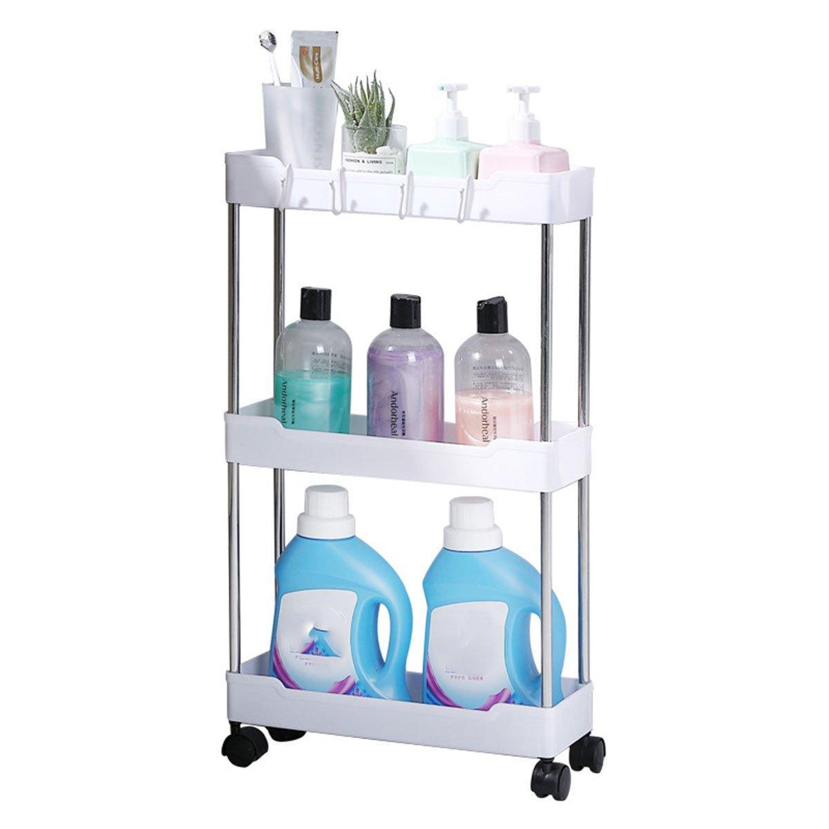 Rolling Storage Cart 3 or 4 Tiers Two Colours | StorageOZ