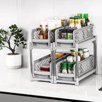Pull Out Spice Drawer Rack in Two Colours | StorageOZ