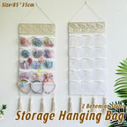 Woven Hanging Storage Bag in Two Styles Set | StorageOZ