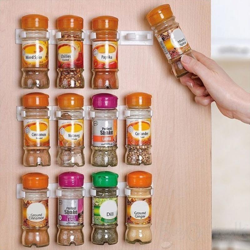 2 Pcs Spice Jar Gripper Clip Wall Strips | StorageOZ