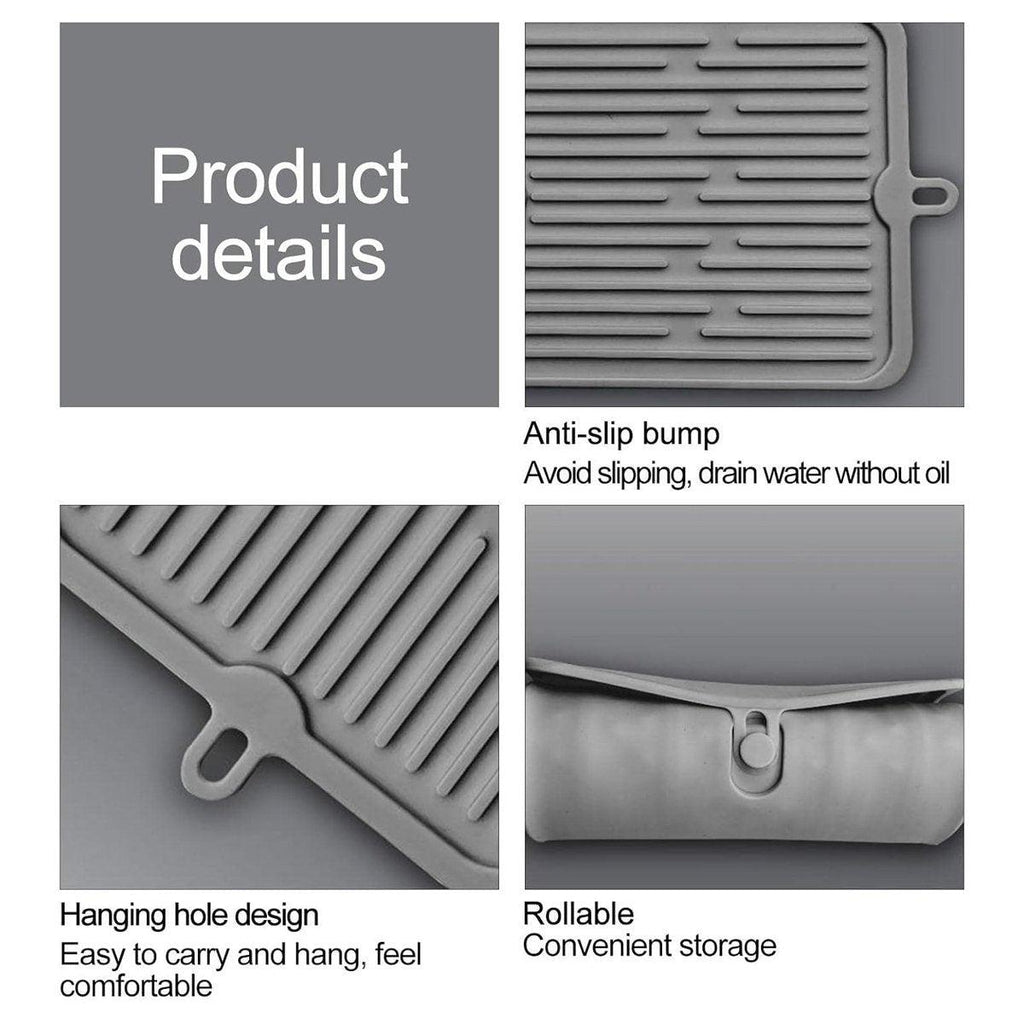 20cm Silicone Kitchen Drain Mat Two Colours | StorageOZ