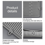 20cm Silicone Kitchen Drain Mat Two Colours | StorageOZ