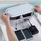 Lid Cable Management Box in Grey or White | StorageOZ