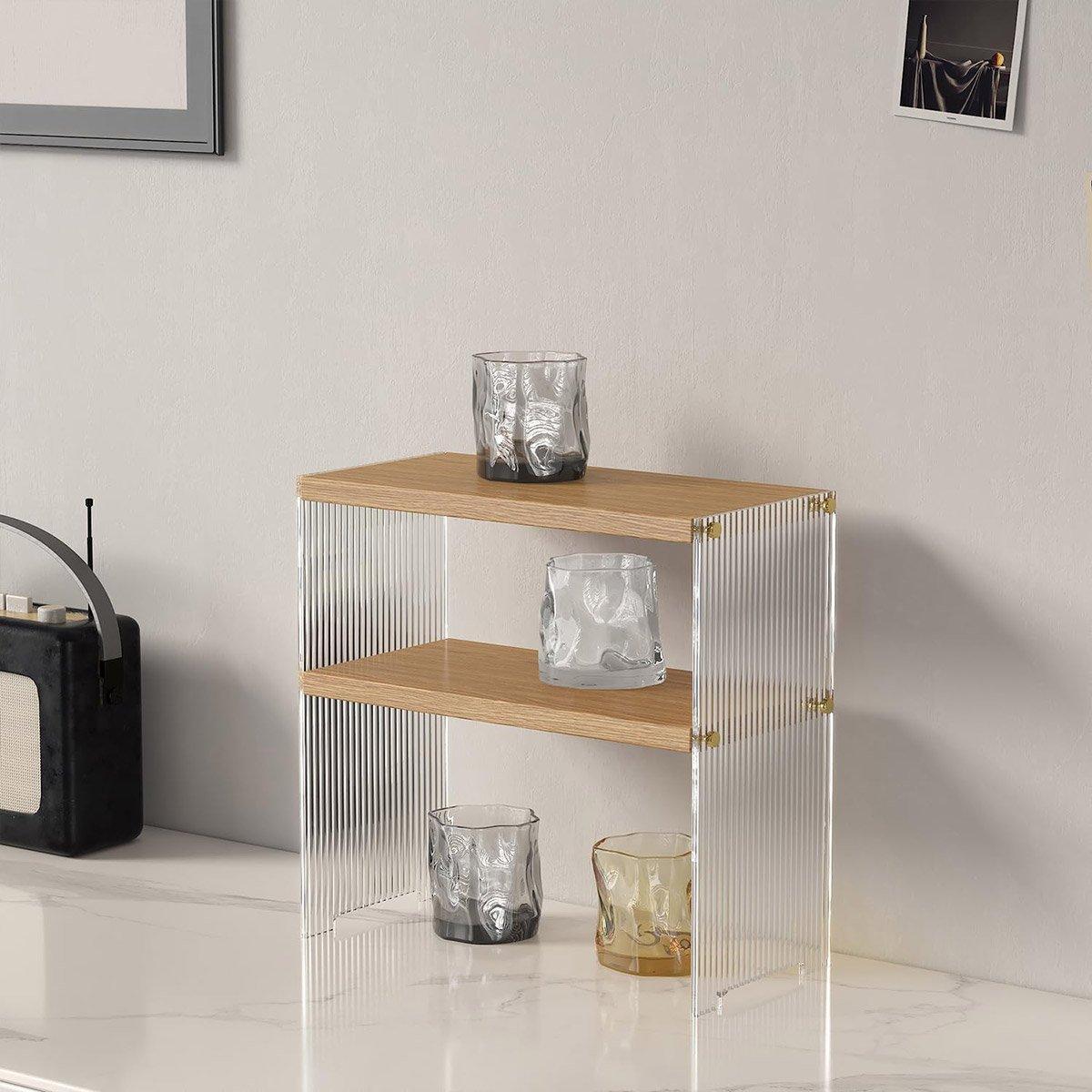 2 Tier Acrylic Cup Holder Desktop Storage | StorageOZ