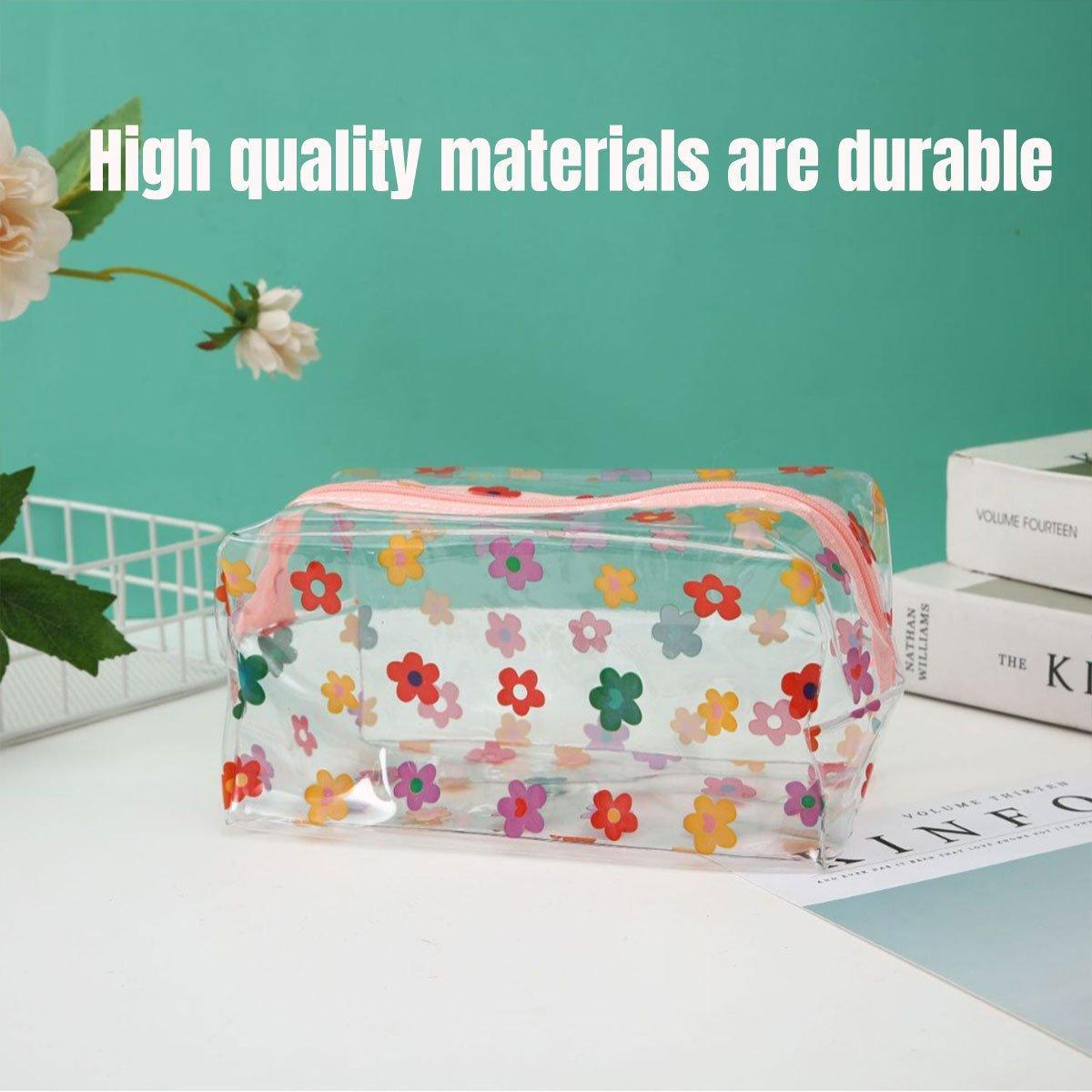 2 Pcs Clear PVC Travel Makeup Storage Bags | StorageOZ