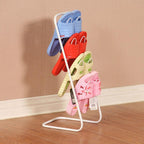 2 Tier Iron Slipper Rack with Drain Tray | StorageOZ