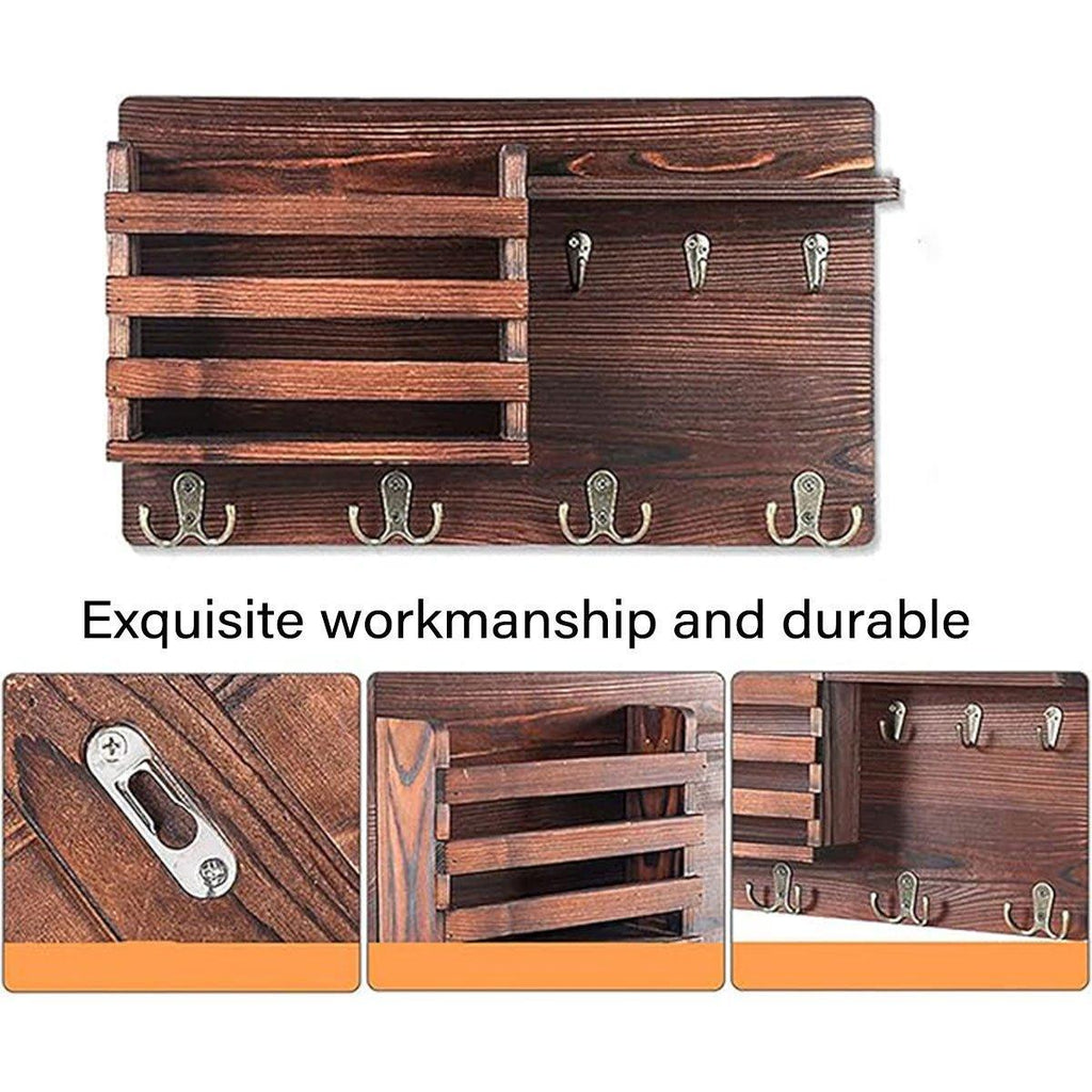 Wood Look Wall Shelf Storage Organiser Set | StorageOZ