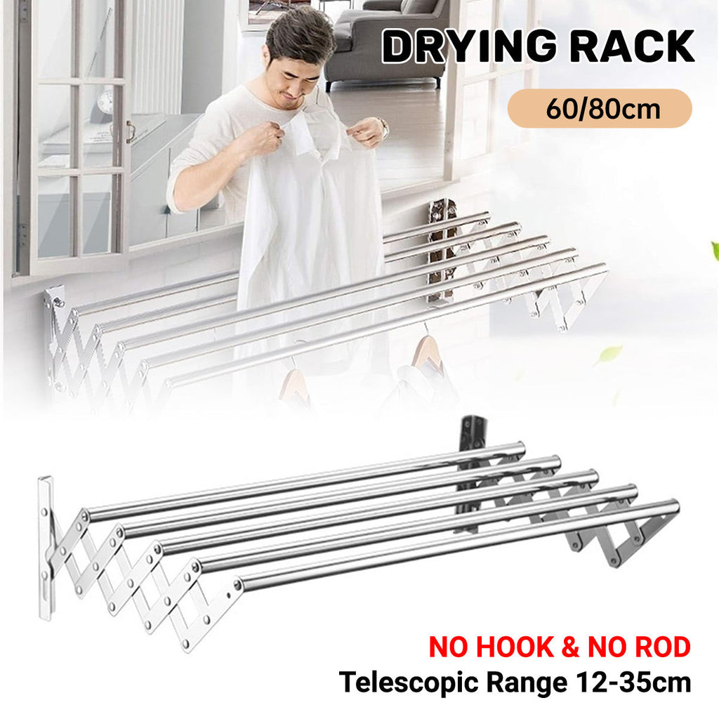 Accordion Steel Drying Rack Two Lengths Set | StorageOZ