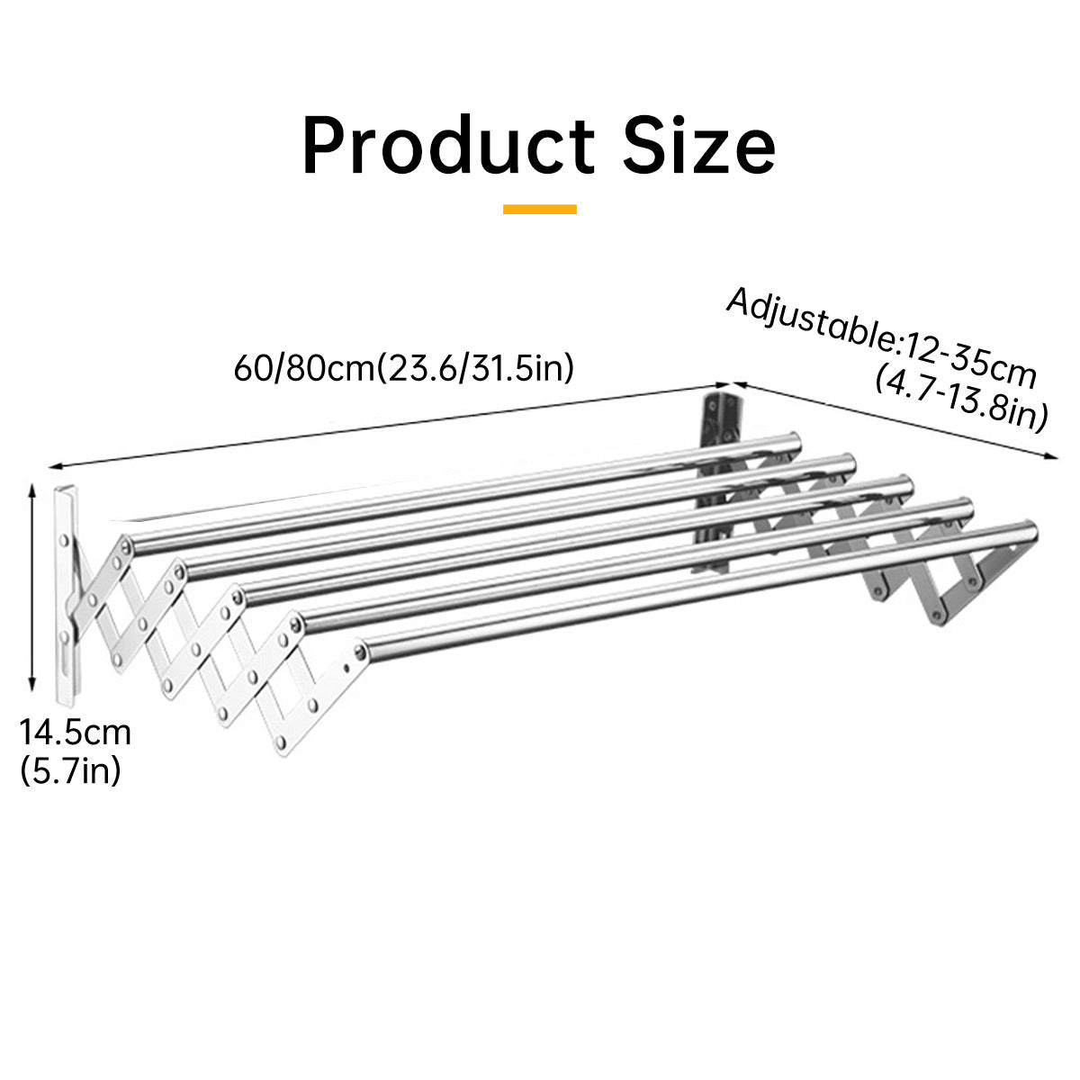Accordion Steel Drying Rack Two Lengths Set | StorageOZ