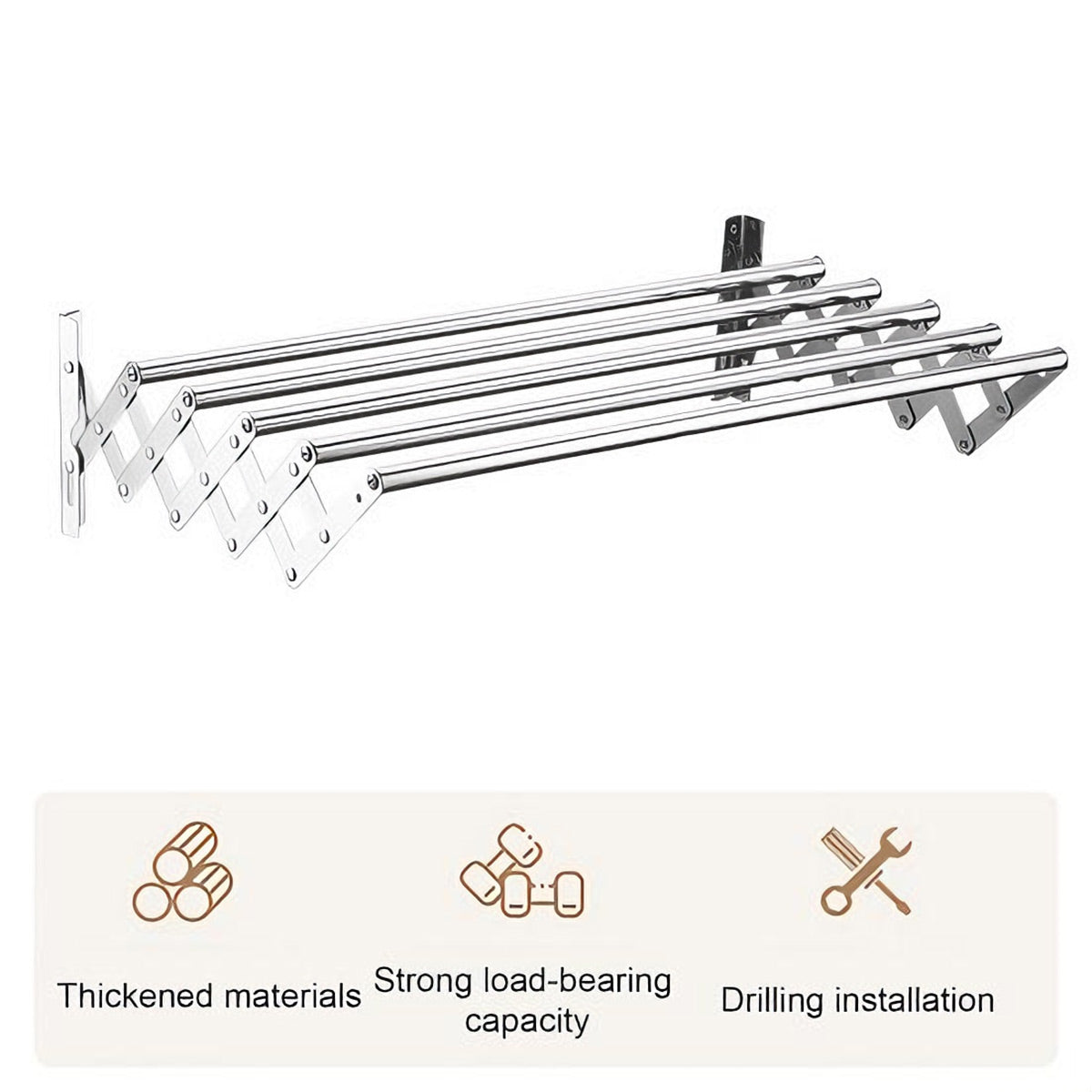 Accordion Steel Drying Rack Two Lengths Set | StorageOZ