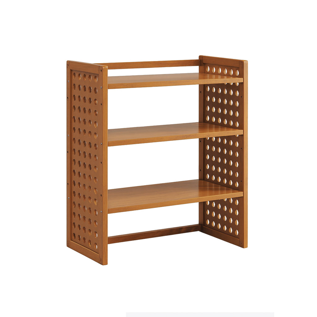 3 Tier Bamboo Desktop Shelf Two Sizes Set | StorageOZ