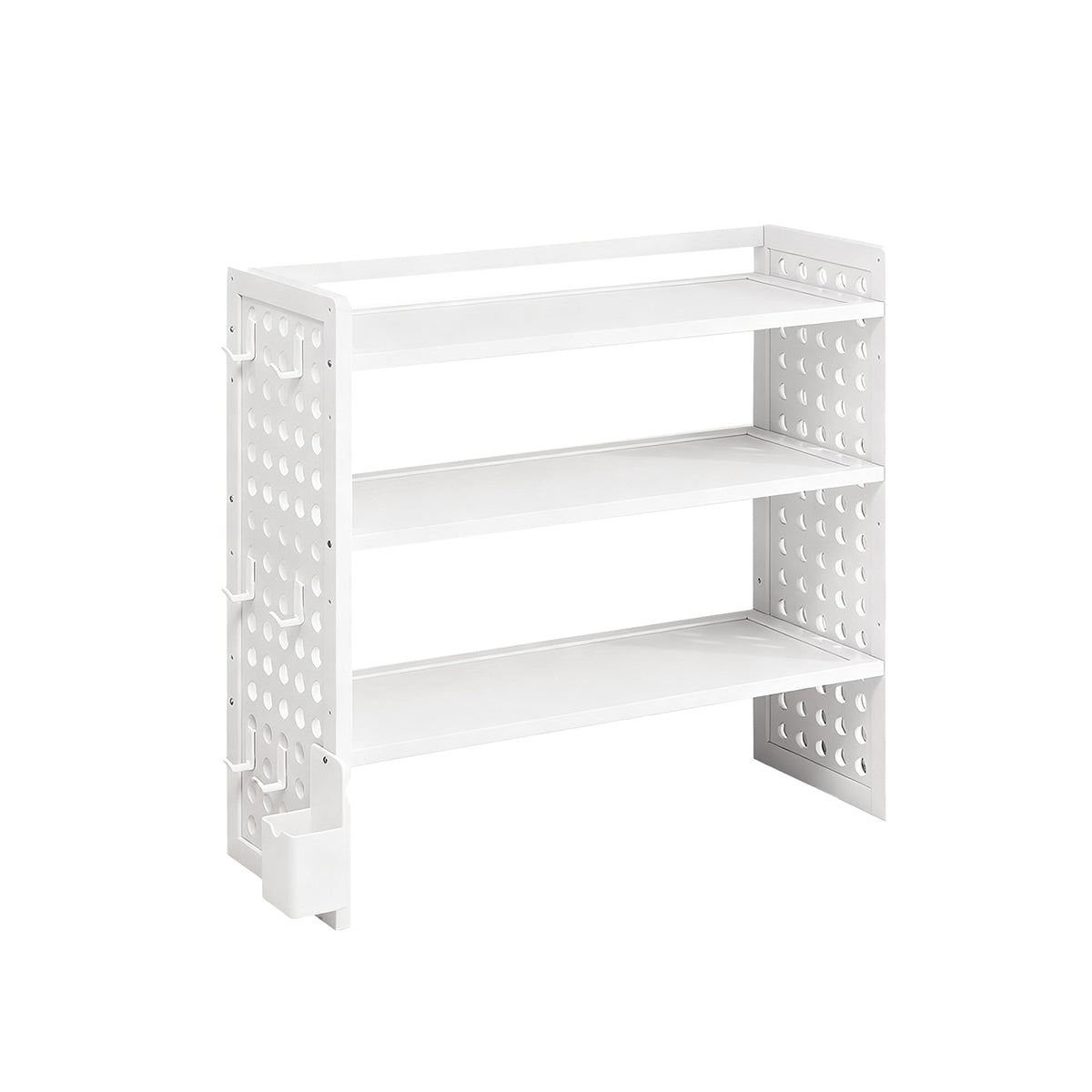 3 Tier Bamboo Desktop Shelf Two Sizes Set | StorageOZ
