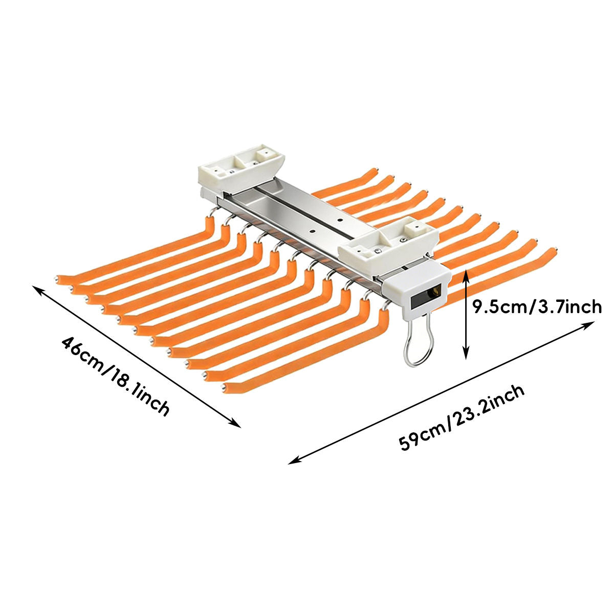 22 Arm Sliding Trouser Hanger Two Colours | StorageOZ