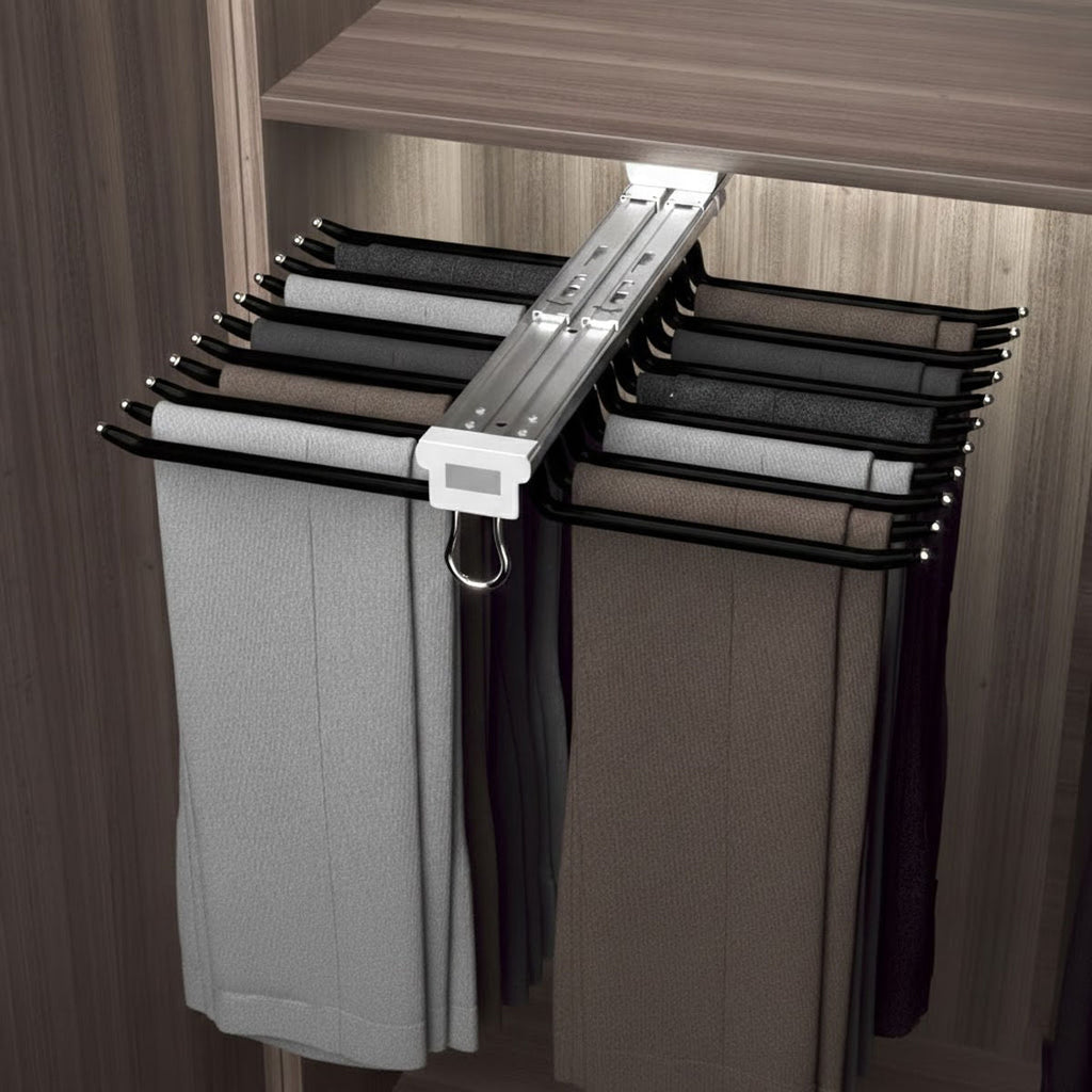 22 Arm Sliding Trouser Hanger Two Colours | StorageOZ