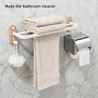 Towel Racks Two Colours Bath Organiser Set | StorageOZ