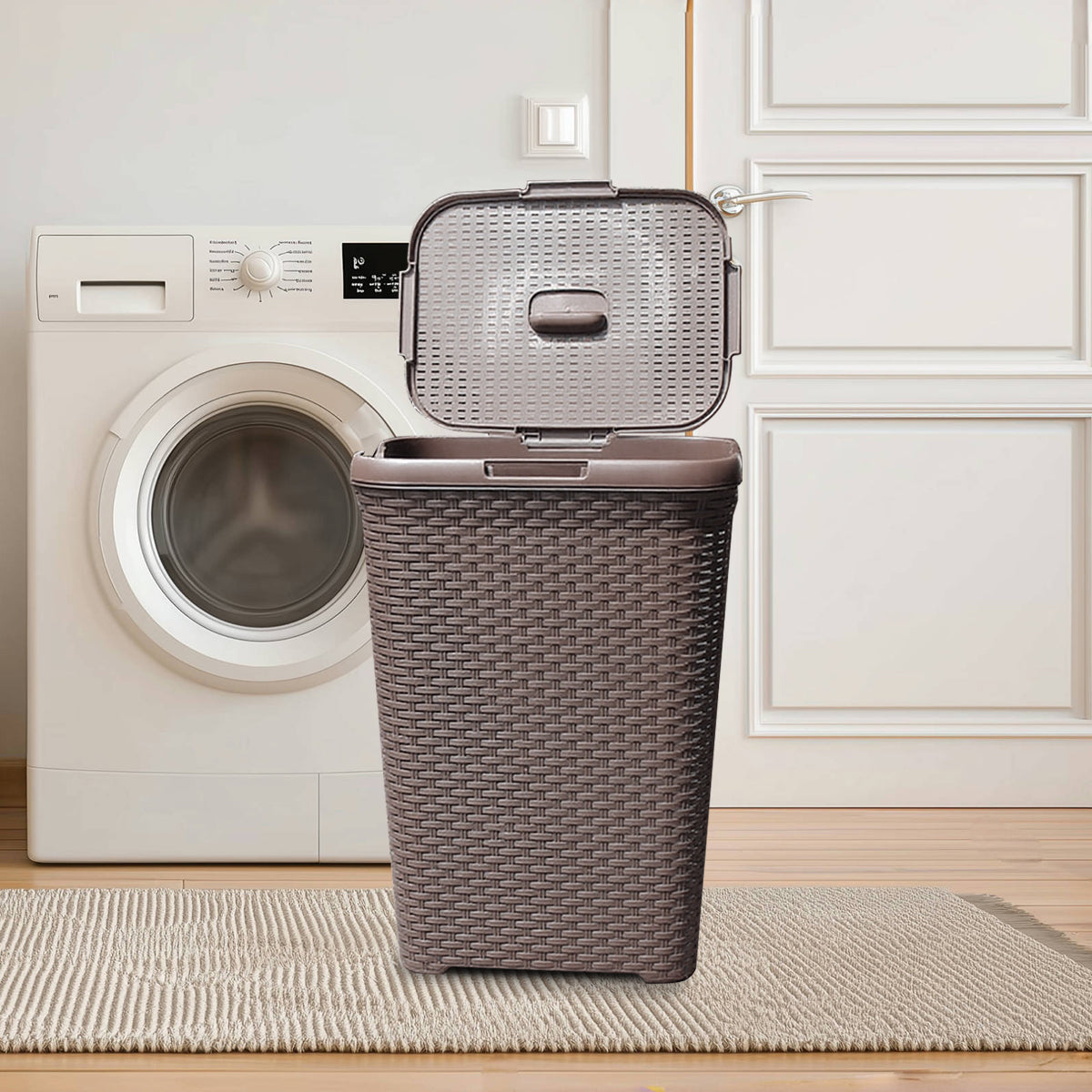Rattan Style Laundry Basket Two Colours Set | StorageOZ
