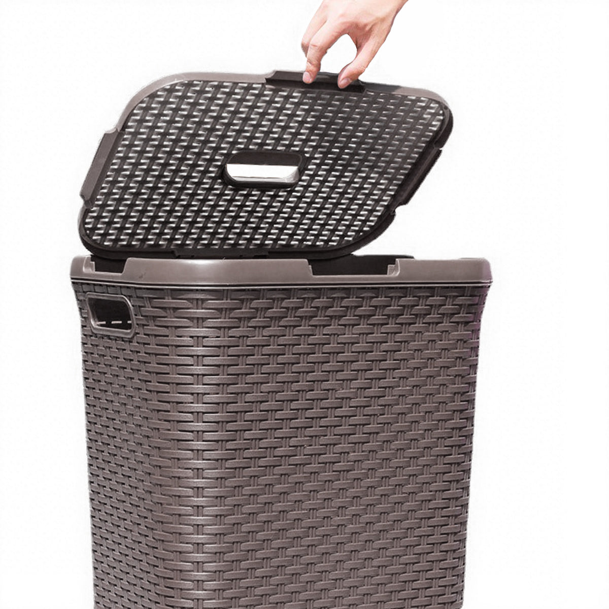 Rattan Style Laundry Basket Two Colours Set | StorageOZ